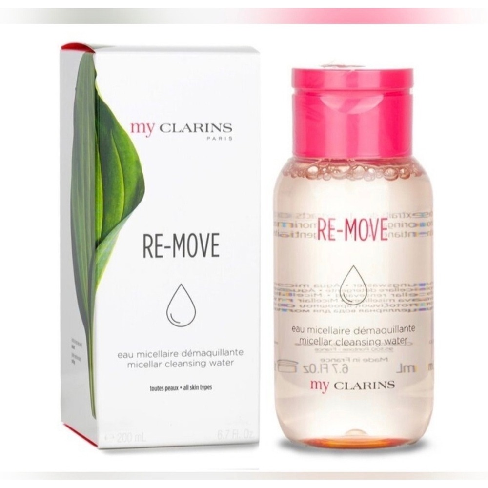 My Clarins RE-MOVE Micellar Cleansing Water 200ml 6.7oz All Skin Types New Box